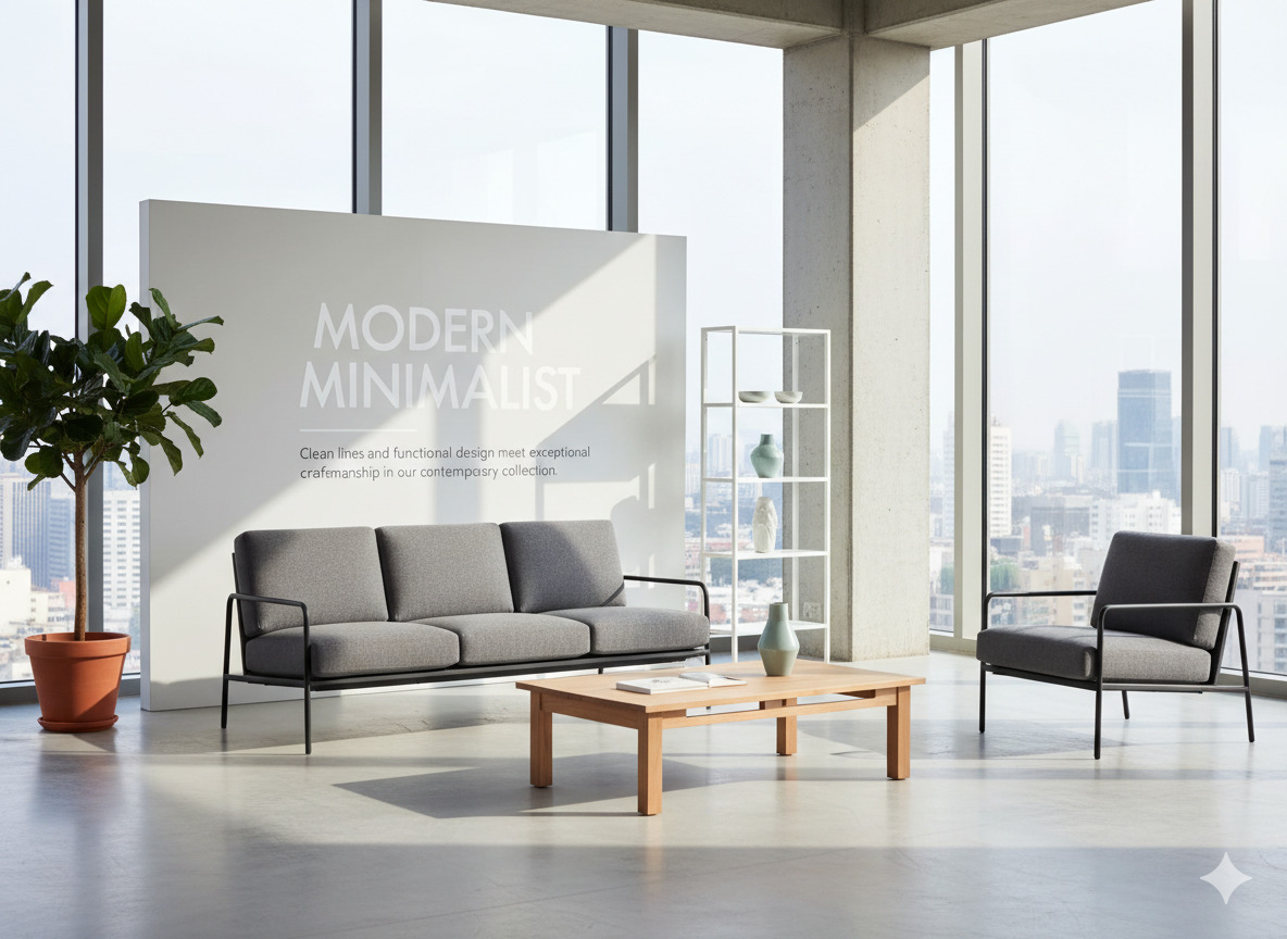 Modern minimalist furniture collection